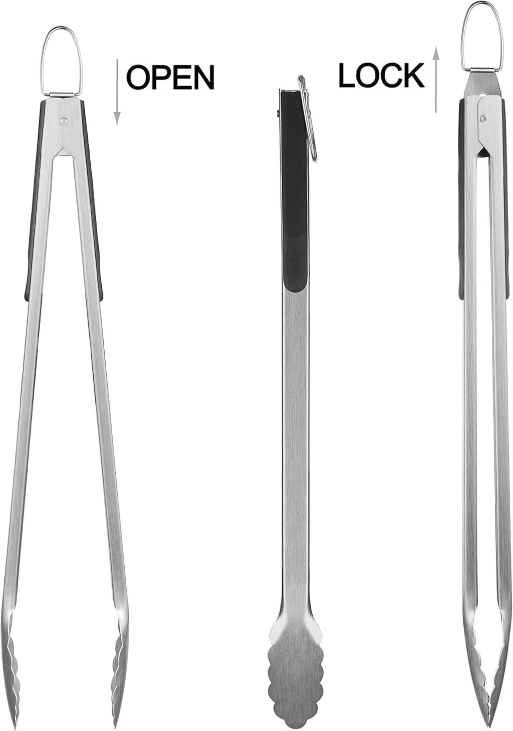8PCS Heavy Duty Stainless Steel Grill Accessories Set with Spatula - Pefert Christmas Grill Gifts Set for Man