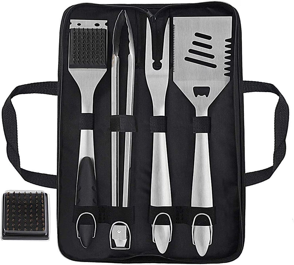 8PCS Heavy Duty Stainless Steel Grill Accessories Set with Spatula - Pefert Christmas Grill Gifts Set for Man