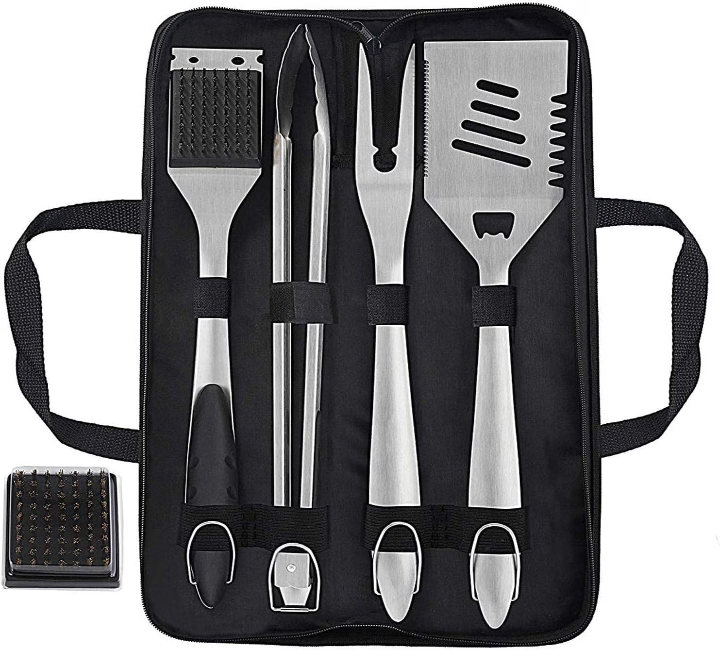 8PCS Heavy Duty Stainless Steel Grill Accessories Set with Spatula - Pefert Christmas Grill Gifts Set for Man