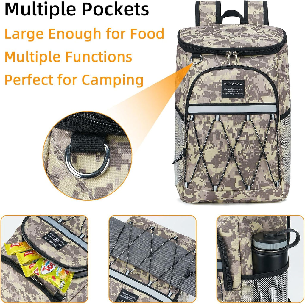 Backpack Cooler Backpack 26 Cans Insulated Leak Proof for Women Men Beach Camping Picnic Fishing Hiking Lunch Backpack Waterproof Cooler