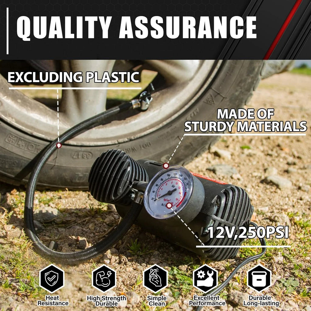 90-Piece Car Emergency Kit, All-In-One Roadside Assistance Kit with Air Compressor, Jumper Cables